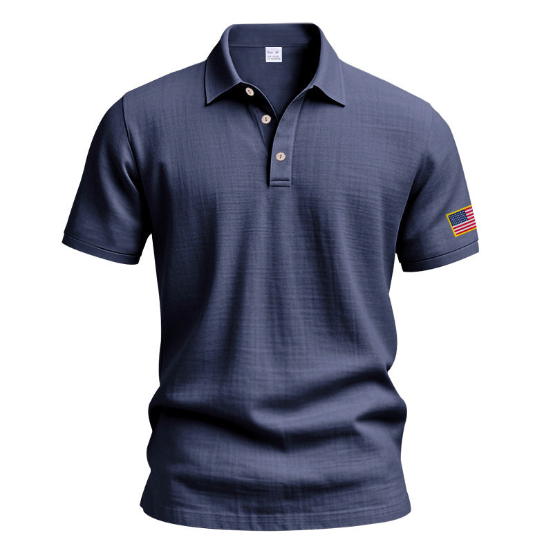 American Summer Linen Short Sleeve Men Clothing
